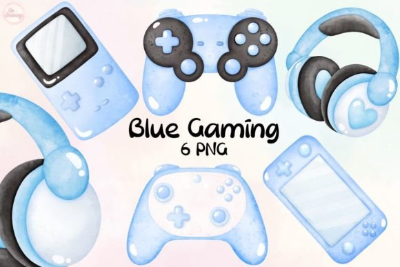 Blue Gaming Clip Art: A Practical Resource for Creative Professionals