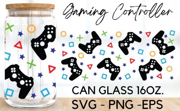 Gaming Controller Libbey Glass 16 Oz SVG – A Creative Way to Personalize Your Drinkware