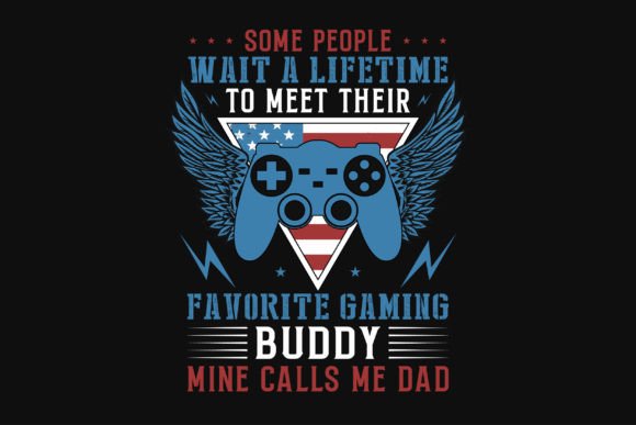 Gaming Graphic Typography Tshirt Design for POD Success