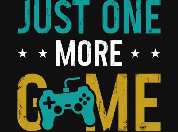Gaming Typographic Tshirt Design