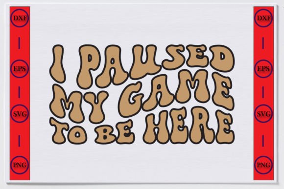 Gaming Unique Retro T-Shirt Design: I Paused My Game