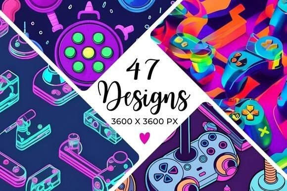 Neon Abstract Gaming Digital Paper: A Guide for Digital Artists and Content Creators
