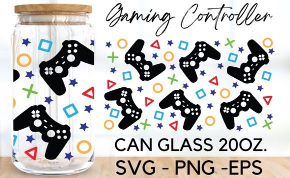 Personalize Your Gaming Glass with a Controller Design SVG