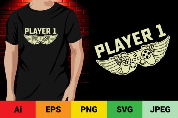 Player 1 Gaming T-Shirt Design: A Symbol of Identity and Creative Expression