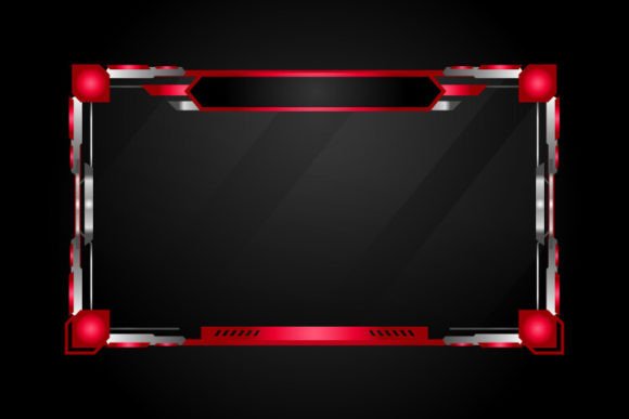 Red Gaming Streaming Panel Overlays: Your Creative Foundation