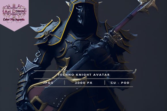 Techno Knight Gaming Character Avatars