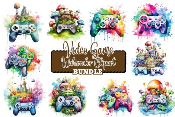 Understanding Watercolor Gaming Controller Clipart for Digital Art and Design